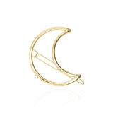 Freya Gold Moon Hair Clip - Luna Charles | gold, hair accessories, hair clip, moon | 