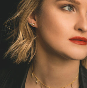 Halley Shooting Star Stud Earrings - Luna Charles