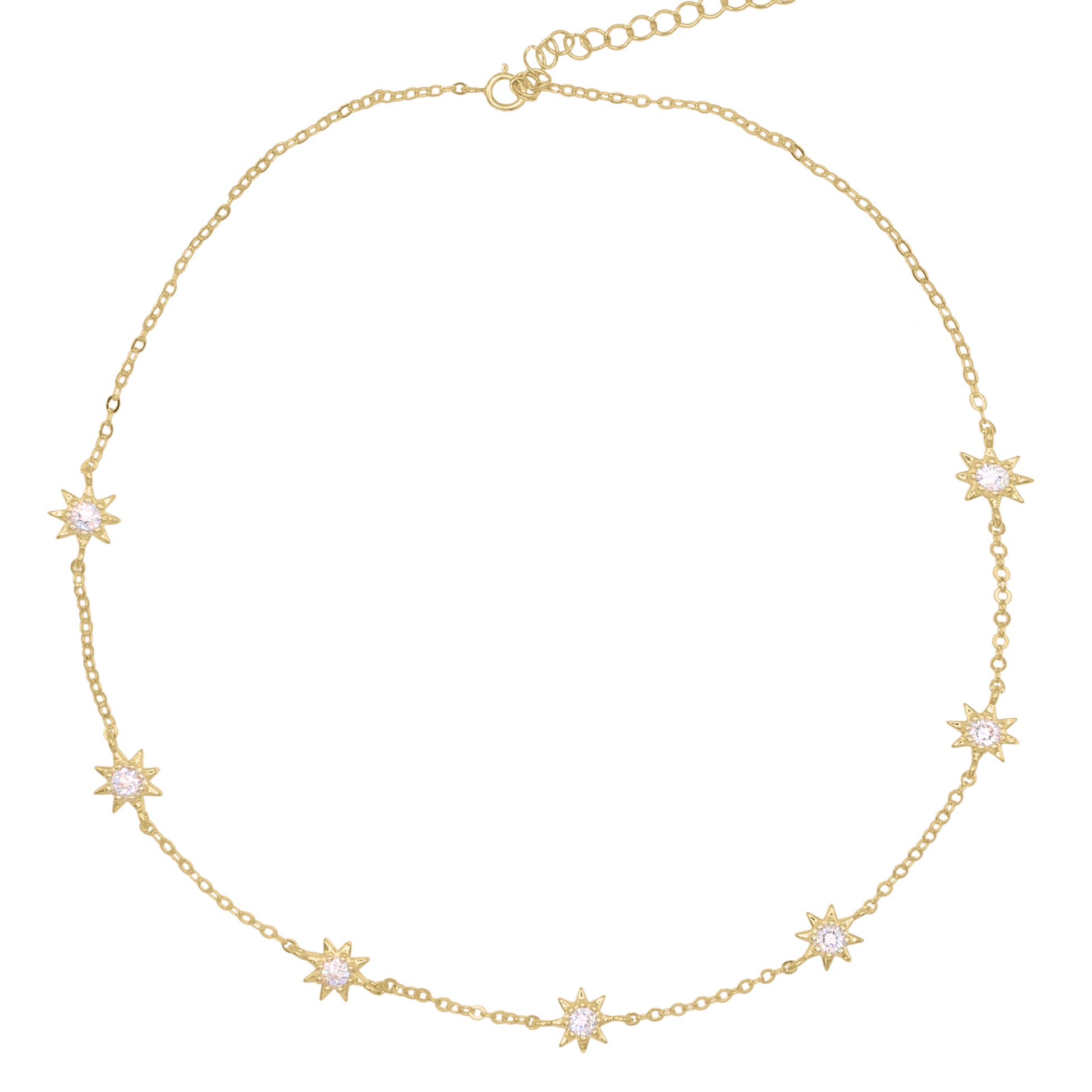 Icelyn Star Choker Necklace | 18K Gold Plated