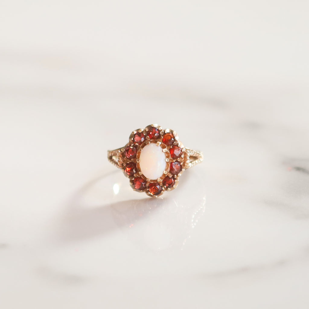 Opal and 2025 garnet jewelry