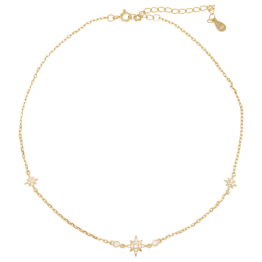 Jenna Star Choker | 18k Gold Plated