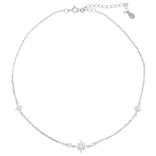 Jenna Star Choker | 925 Sterling Silver