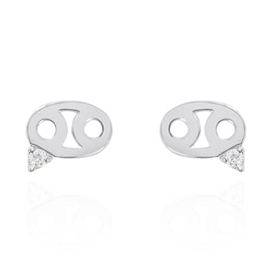 Kali Zodiac Symbol Stud Earrings | 925 Sterling Silver