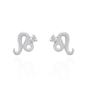 Kali Zodiac Symbol Stud Earrings | 925 Sterling Silver