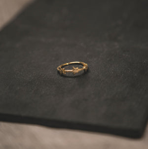 Larissa Triple Star Ring - Gold - Luna Charles | everyday, gold, ring, sparkle, star | 