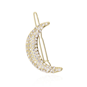 Lunika Crescent Moon Hair Clip - Luna Charles | crescent moon, crystal, dawn, gemstone, hair accessories, moon, sparkle, wedding | 