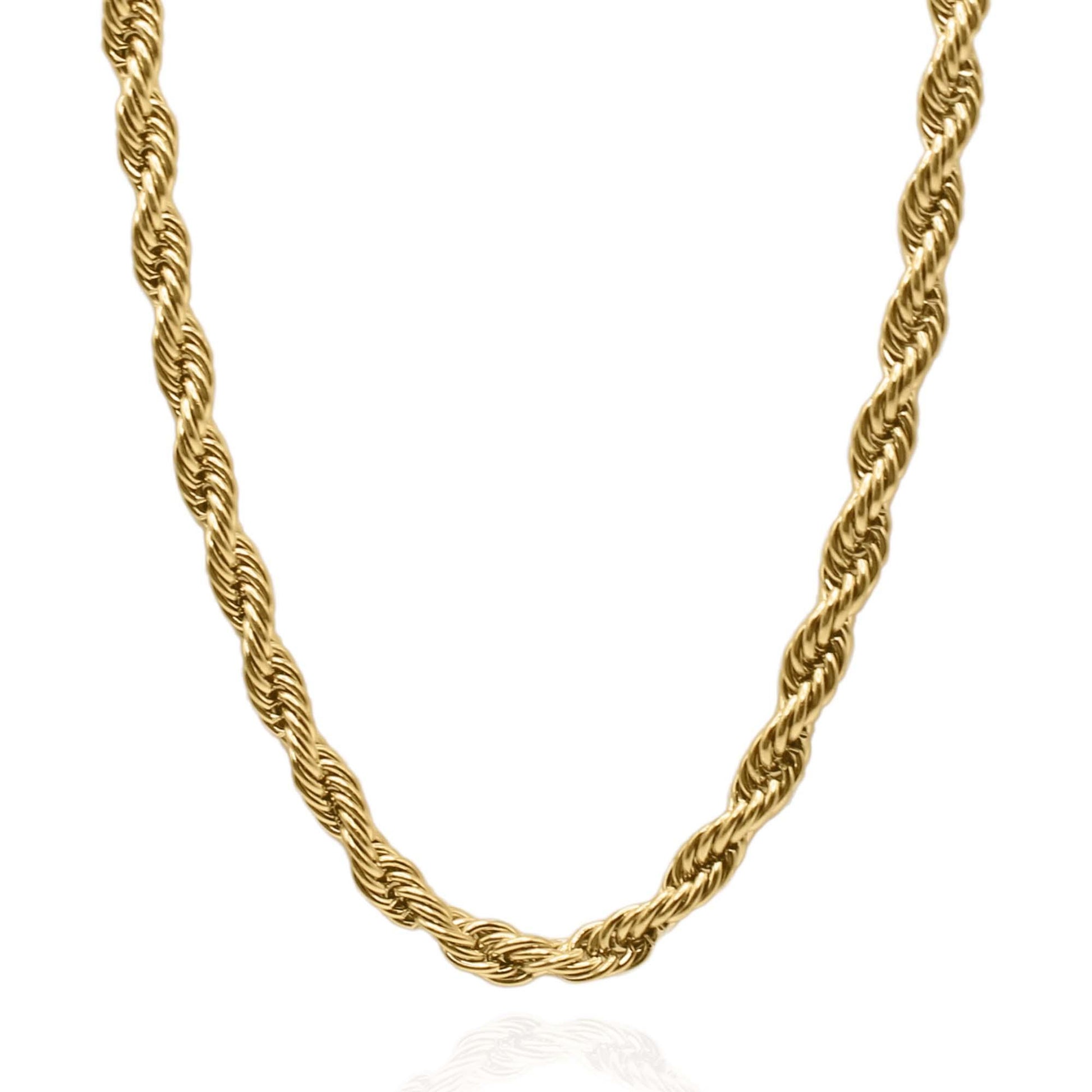 Maia Twist Chain Necklace - Gold - Luna Charles | choker, dawn, everyday, gold, necklace | 