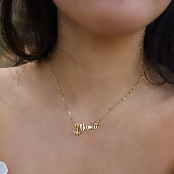 Mama Star Necklace | 18K Gold Plated