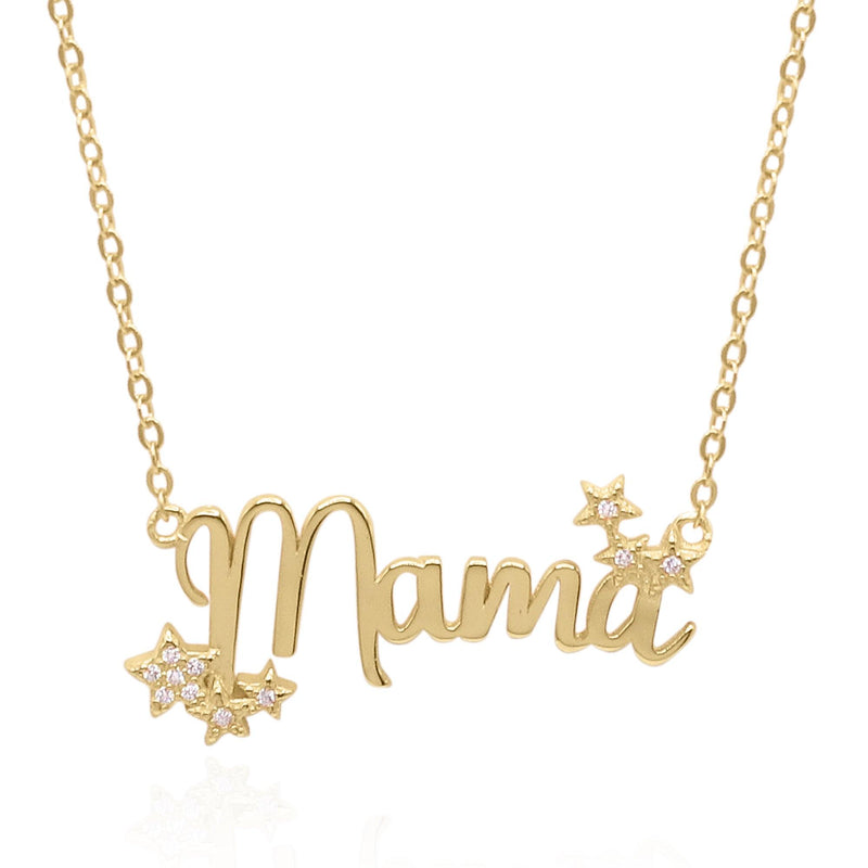 Mama Star Necklace | 18K Gold Plated - Luna Charles | chain, gold, Jewellery, mama, mom, mum, necklace, pendant, Star, stars | 