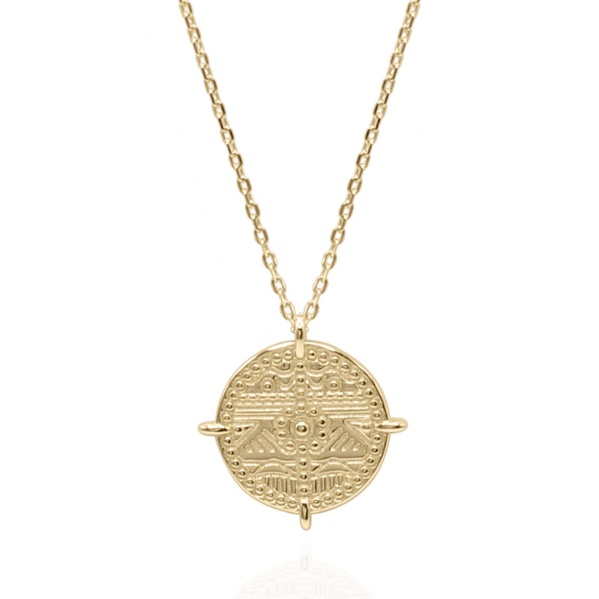 Midori Bohemia Coin Necklace | 18K Gold Plated - Luna Charles | boho, coin, everyday, festival, gold, Jewellery, necklace, pendant | 
