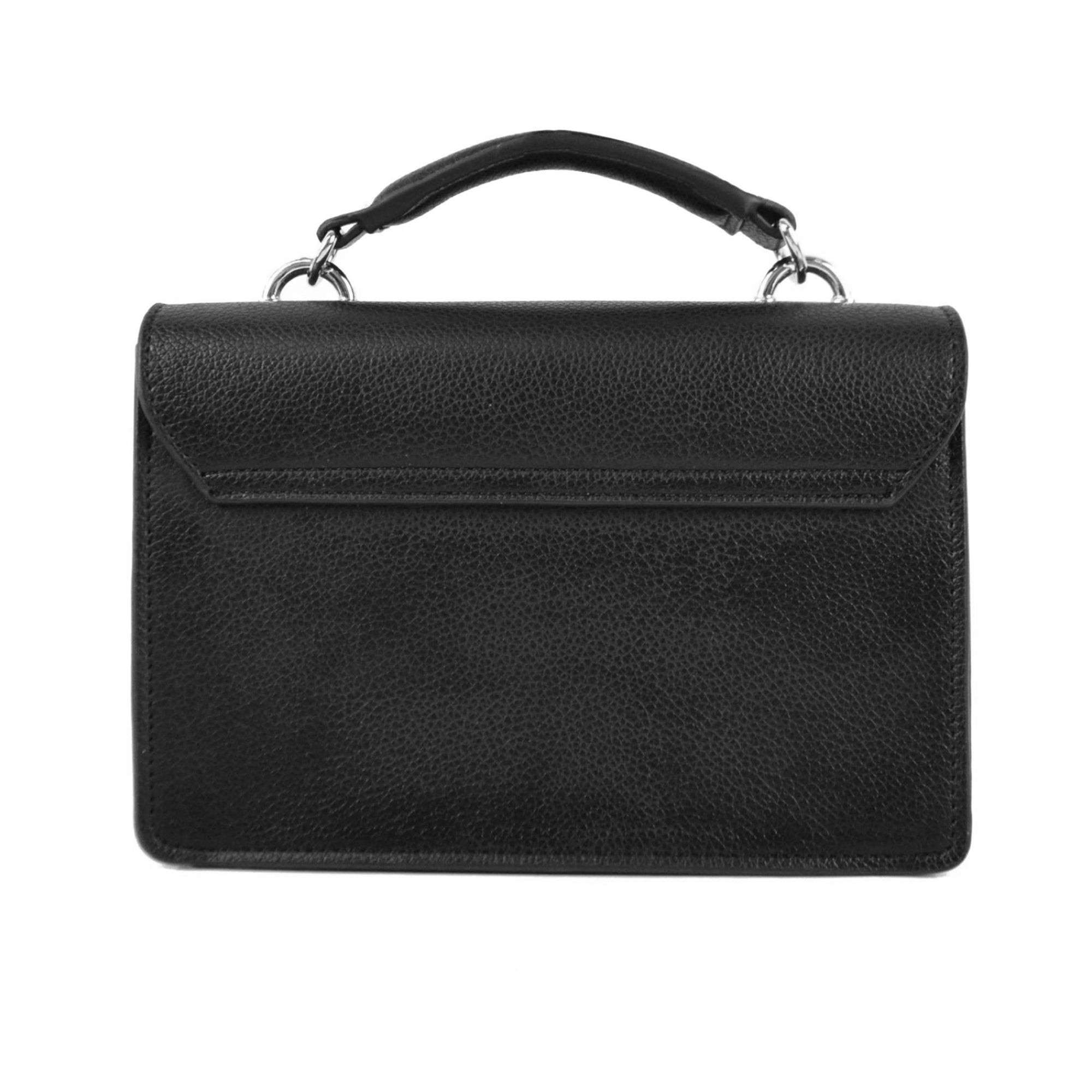 Black and silver handbag best sale