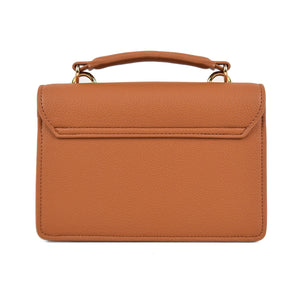 Nova Star Studded Handbag - Tan & Gold