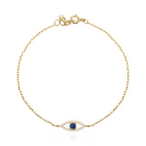 Nuray Evil Eye Chain Bracelet | 18K Gold Plated - Luna Charles | bracelet, chain, charm, evil eye, gold, Jewellery | 