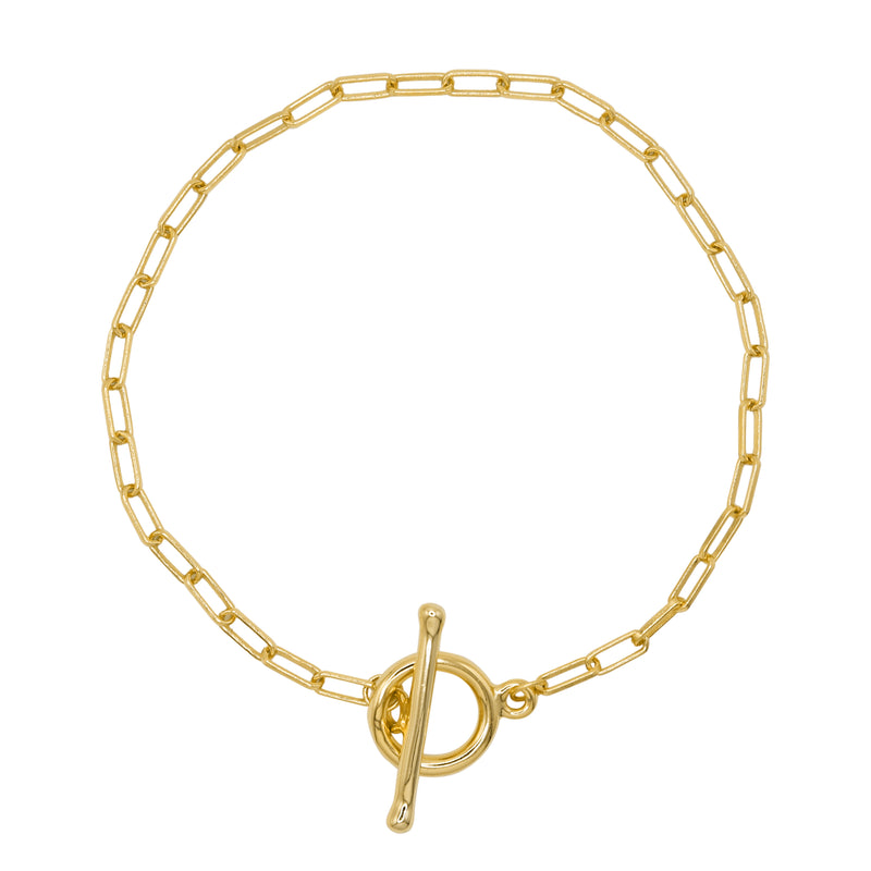 Priya Toggle Chain Bracelet | 18k Gold Plated