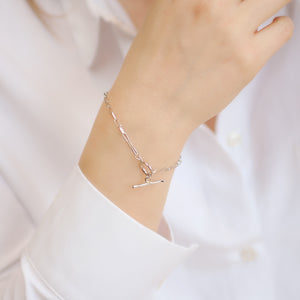 Priya Toggle Chain Bracelet | 925 Sterling Silver