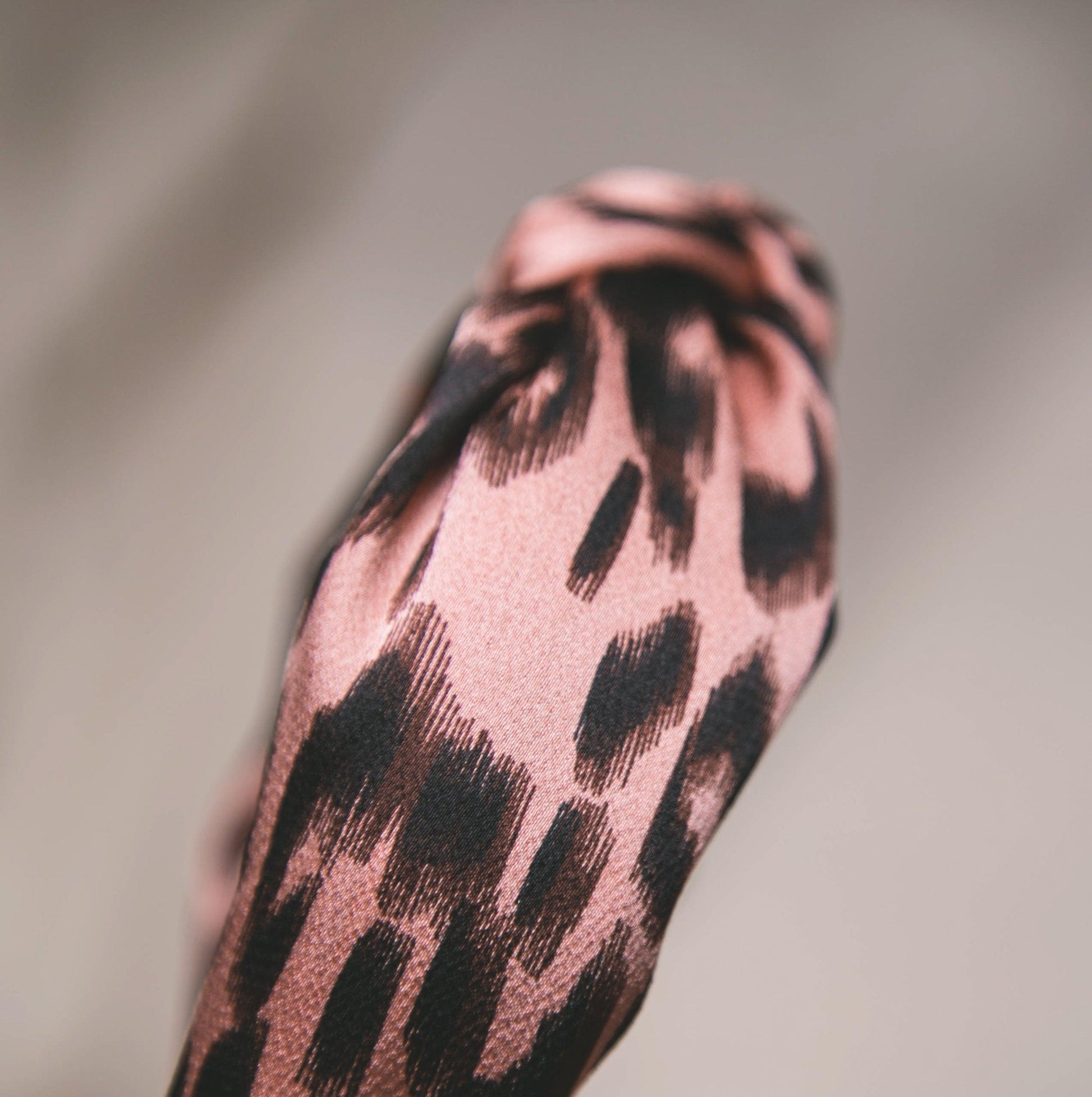 Samiya Knot Leopard Hairband - Pink - Luna Charles | animal, hair accessories, headband, knot, leopard | 