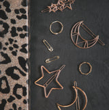 Lila Triple Star Gold Hair Clip - Luna Charles | gold, hair accessories, hair clip, Star, wedding | 