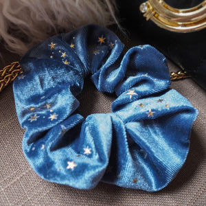 Stella Velvet Star Hair Scrunchie - Blue - Luna Charles | hair, hair accessories, scrunchie, sparkle, Star, stella | 