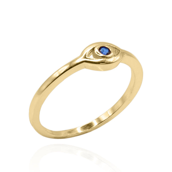 Vision Evil Eye Ring - Gold | 14K Gold Plated - Luna Charles | boho, everyday, evil eye, eye, gold, Jewellery, ring | 