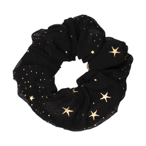 Demi Star Hair Scrunchie - Black - Luna Charles | black, hair accessories, scrunchie, sparkle, Star | 