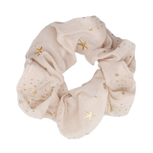 Demi Star Hair Scrunchie - Taupe - Luna Charles | hair accessories, scrunchie, sparkle, Star | 