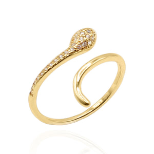 Nagini Snake Ring | 14K Gold Plated - Luna Charles | everyday, gold, Jewellery, ring, snake, wild | 