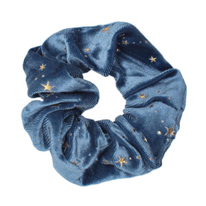 Stella Velvet Star Hair Scrunchie - Blue - Luna Charles | hair, hair accessories, scrunchie, sparkle, Star, stella | 