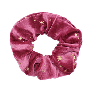 Stella Velvet Star Hair Scrunchie - Magenta - Luna Charles | hair, hair accessories, scrunchie, sparkle, Star, stella | 