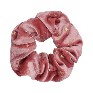 Stella Velvet Star Hair Scrunchie - Pink - Luna Charles | hair, hair accessories, scrunchie, sparkle, Star, stella | 