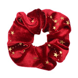 Stella Velvet Star Hair Scrunchie - Red - Luna Charles | hair, hair accessories, scrunchie, sparkle, Star, stella | 